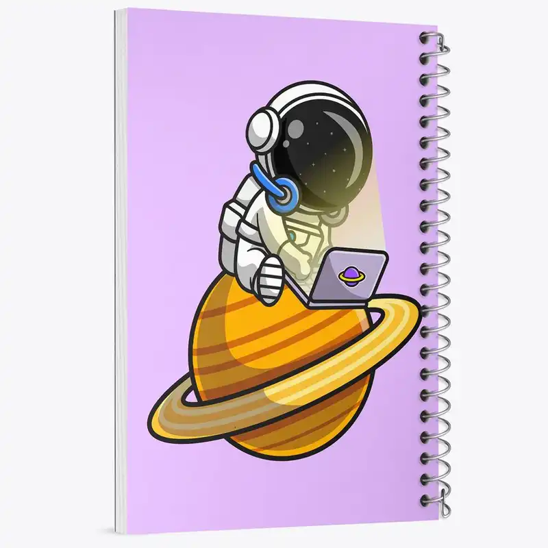 دفتر مشق 50 برگ خندالو مدل فضانورد کد 25093