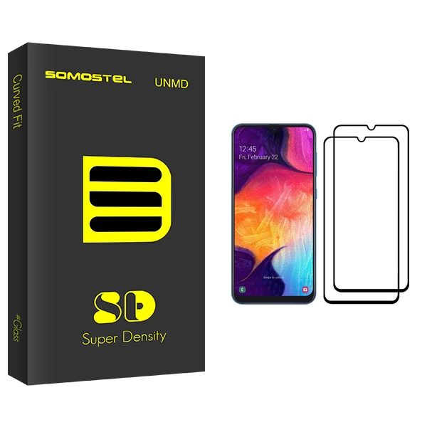 محافظ صفحه نمایش سوماستل مدل SD Glass مناسب برای گوشی موبایل سامسونگ Galaxy A50 بسته دو عددی