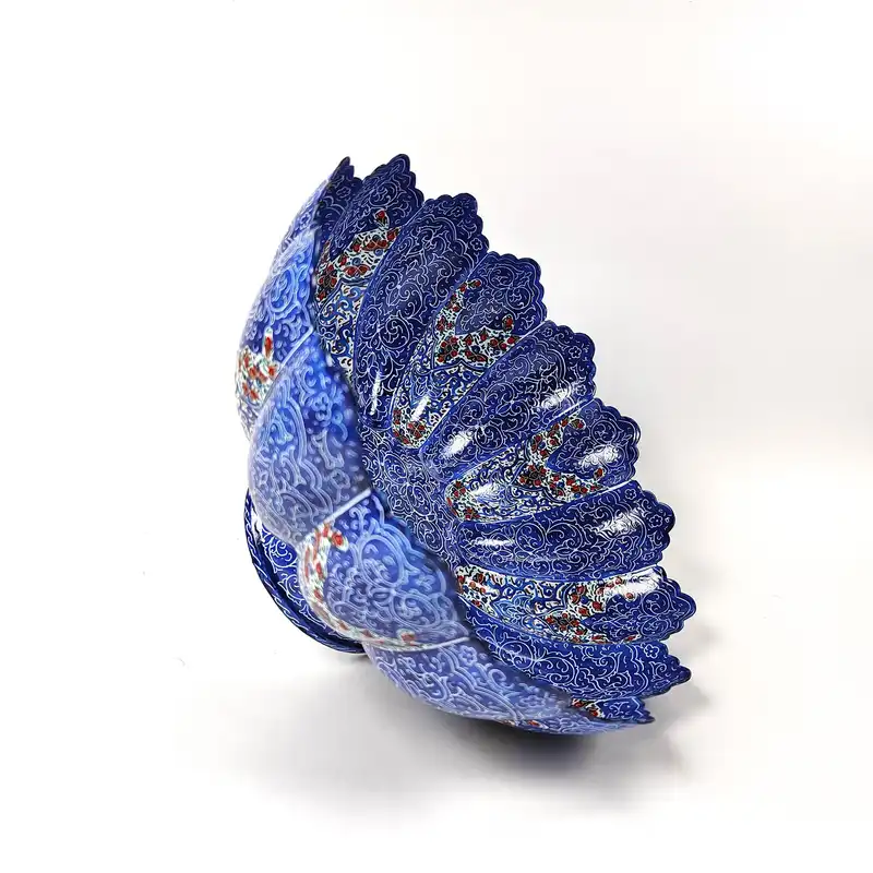 ست کاسه و بشقاب میناکاری کد s25