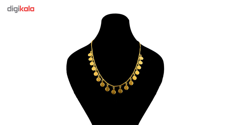 گردنبند طلا 18 عیار گالری طلاچی مدل سکه ای