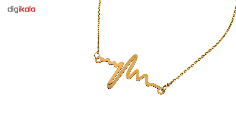 نیم ست طلا 18 عیار گالری طلاچی مدل ضربان قلب