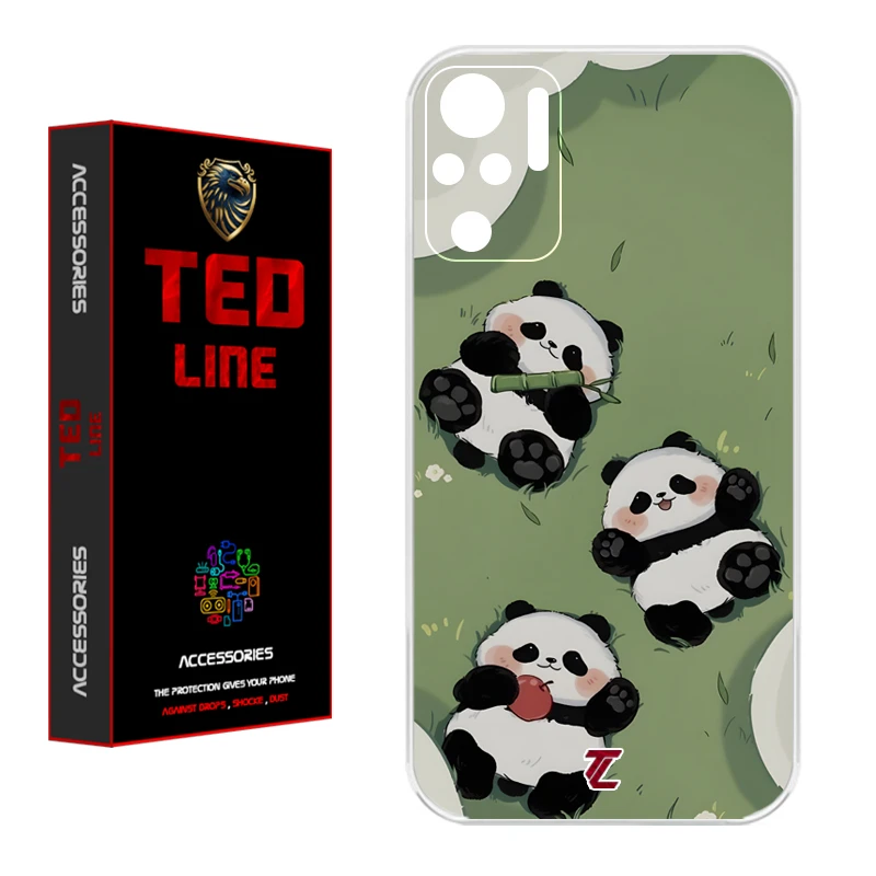 کاور تد لاین طرح پاندا کد 1102 مناسب برای گوشی موبایل شیائومی Redmi Note 10S / Note 10 4G / Poco M5S