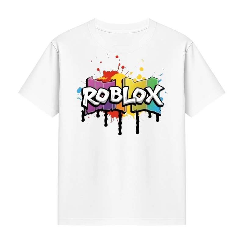 تی‌شرت آستین کوتاه دخترانه مدل روبلاکس کد p2 