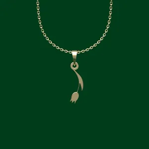 گردنبند طلا 18 عیار زنانه مدوپد مدل گل کد FF2-1-1019