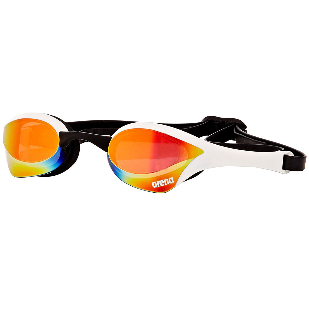 عینک شنا آرنا سری Racing مدل Cobra Ultra Mirror سفید سایز 1.5