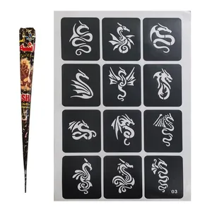 شابلون تتو و حنا طراحی کد kz11