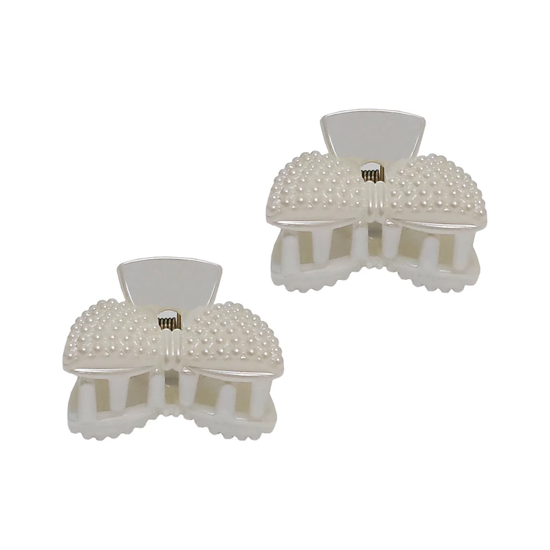 کلیپس مو دخترانه طرح مرواریدی کد 170201 مجموعه 2 عددی