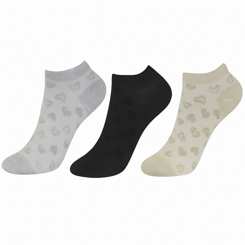 جوراب ساق کوتاه زنانه مدل PA-3GHAL-TAY بسته 3 عددی