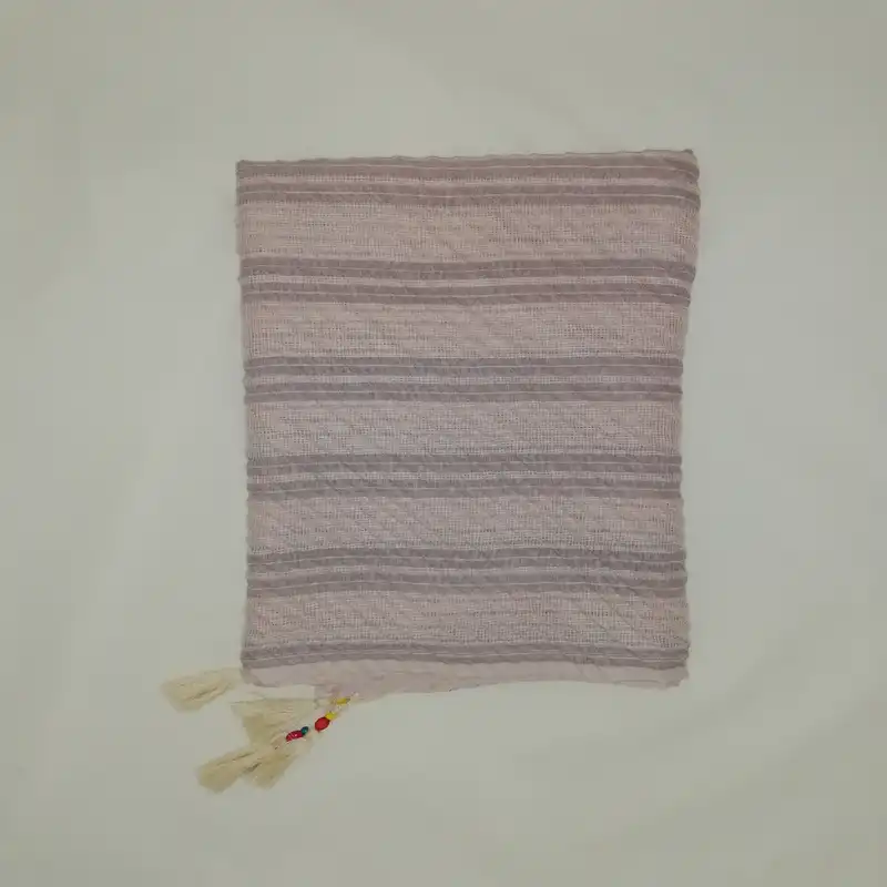 شال زنانه مدل منگوله چوبی کد 22