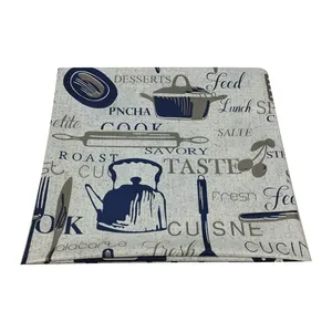 سفره 8 نفره مدل پی وی سی طرح کارد و چنگال سایز 200 × 100 سانتی متر