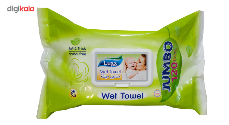 دستمال مرطوب کودک لوکس LUXX مدل جامبو بسته 120 عددی دستمال مرطوب کودک لوکس LUXX مدل جامبو بسته 120 عددی