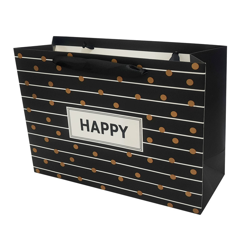 پاکت هدیه طرح خالخالی مدل HAPPY کد 11101011 پاکت هدیه طرح خالخالی مدل HAPPY کد 11101011