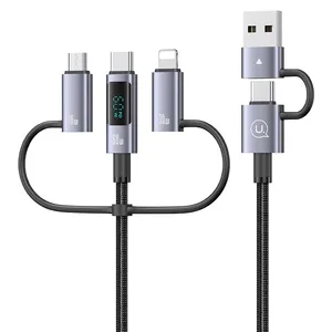 کابل تبدیل usb / usb-c به usb-c / micro usb / لایتنینگ یوسمز مدل sj736 طول 2 متر