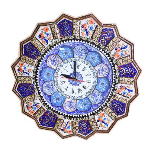 ساعت میناکاری مدل دست ساز خورشیدی کد 35
