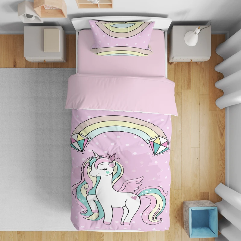 سرویس روتختی مدل اسب تکشاخ کد 4640 یک نفره 5 تکه