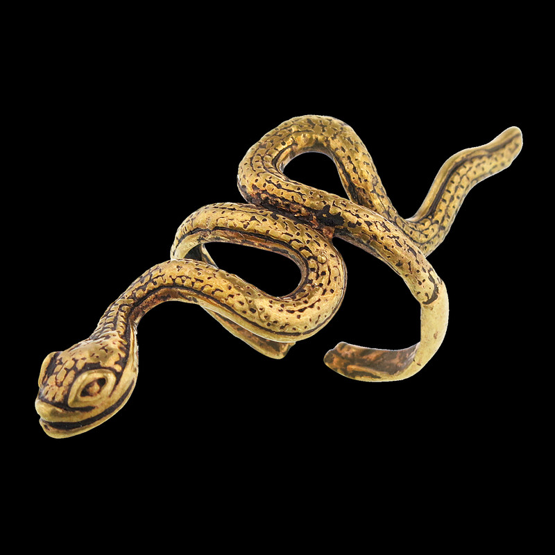 انگشتر زنانه طرح مار مدل 15292