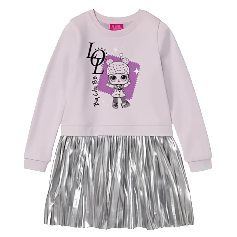 پیراهن آستین بلند دخترانه ال او ال سوپرایز مدل 2025