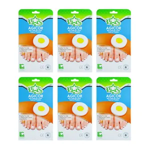 چسب ضد میخچه و زگیل آجیکور مدل 40% Salicylic Acid مجموعه ۶ عددی