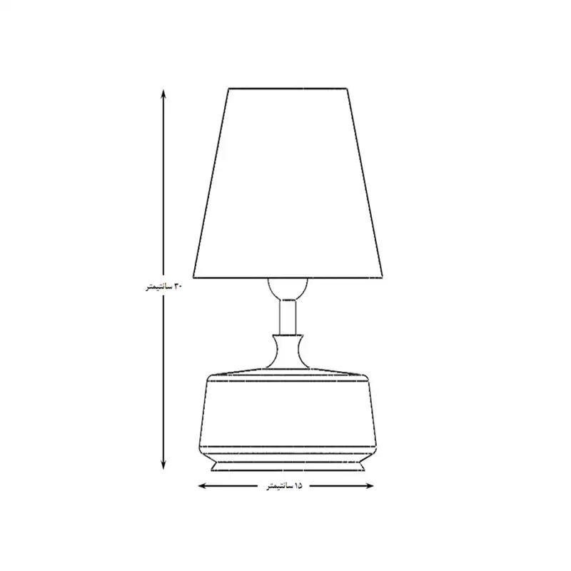 آباژور چوبی مدل ff