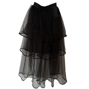 دامن زنانه مدل تور سه طبقه بلند کد bb01