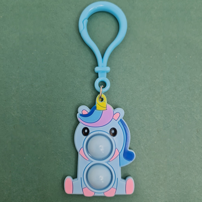 جاکلیدی دخترانه مدل سیلیکونی مدل پاپیت طرح یونیکورن