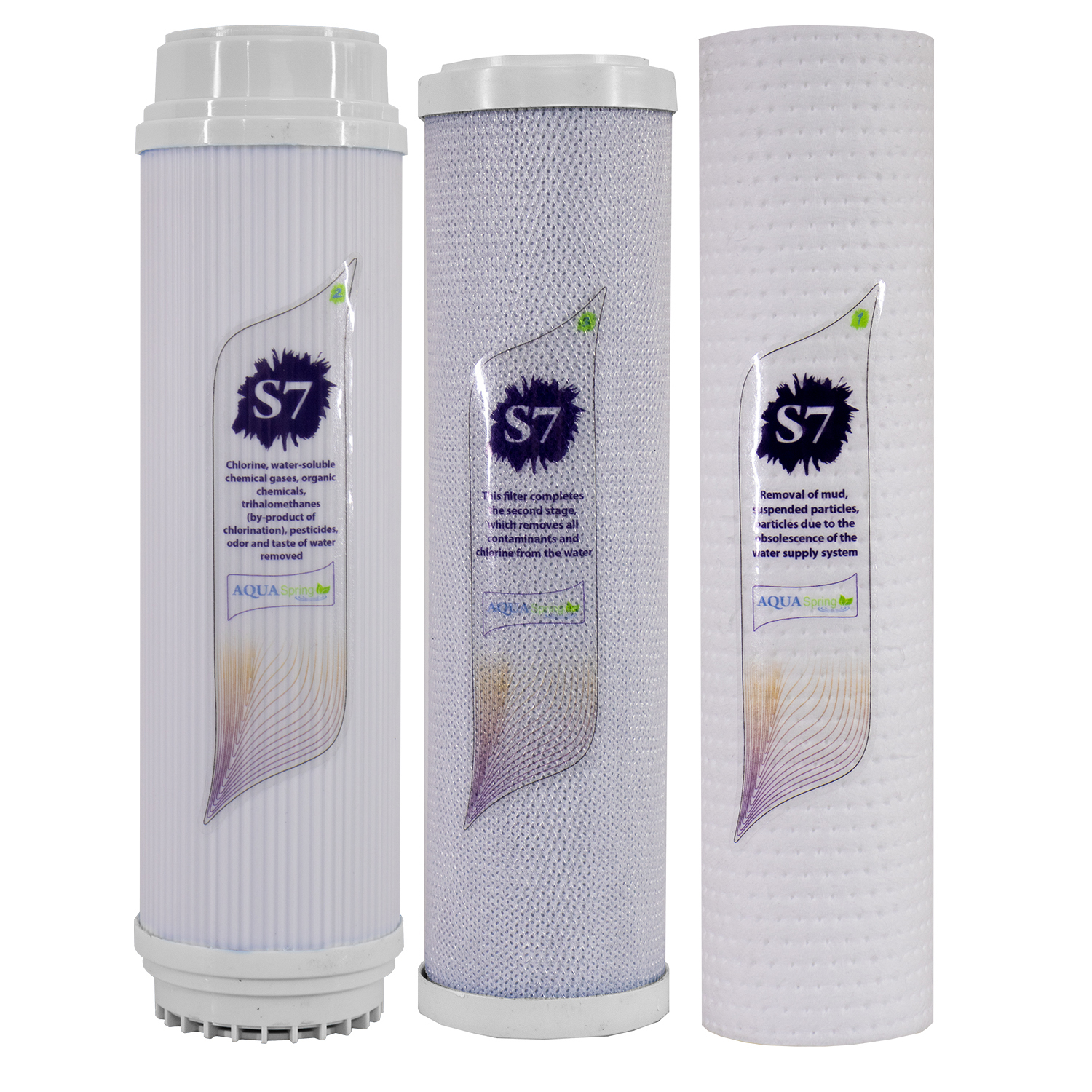 دستگاه تصفیه کننده آب آکوآ اسپرینگ مدل RO-S7-WZ 7006 به همراه کیت نشتی و فیلتر مجموعه 3 عددی