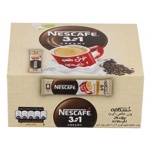 نقد و بررسی پودر مخلوط قهوه فوری 3 در 1 حاوی پودر شیر نسکافه - 18 گرم بسته 24 عددی توسط خریداران