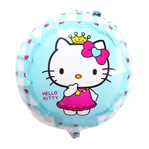 بادکنک فویلی بانیبو مدل Blue Hello Kitty سایز 150