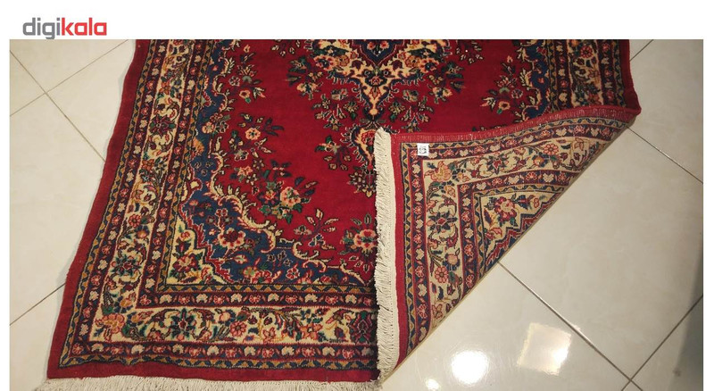 فرش دستبافت نرمین کسا طرح مشهدی کد NKP.F 123