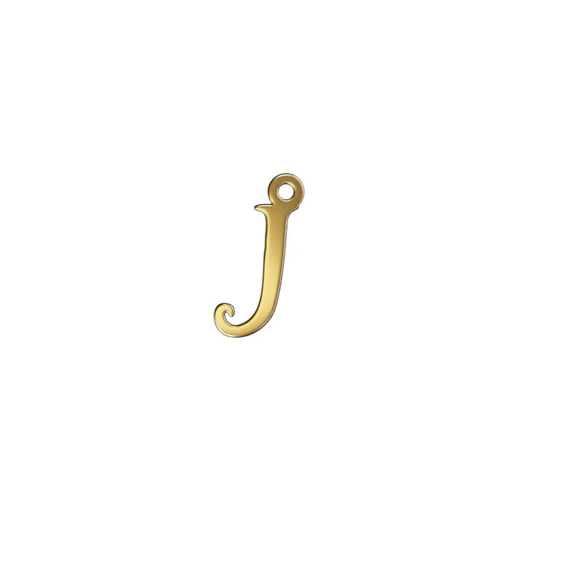 آویز گردنبند طلا 18 عیار زنانه مدوپد مدل  حرف J کد kc19143