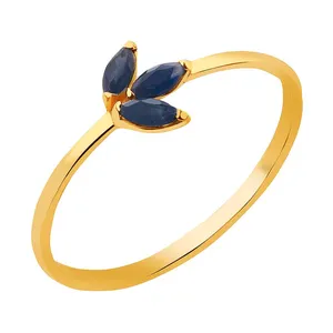   انگشتر طلا 18 عیار زنانه قیراط طرح مارکیز کد GH3270