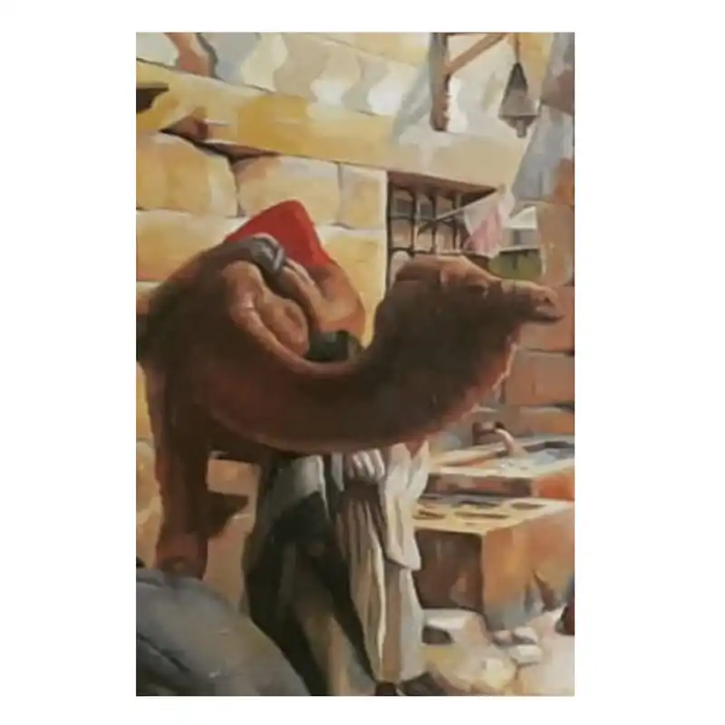 تابلوی نقاشی رنگ روغن مدل بازار شام کد 506