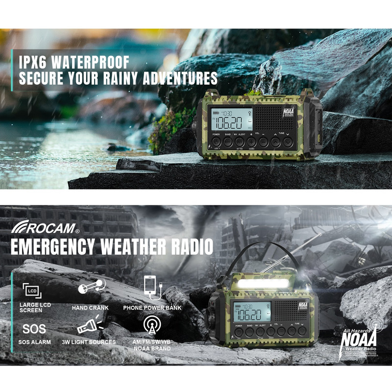 رادیو FM، AM، SW مدل CR-1009 دارای پورت USB