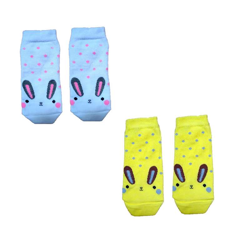 جوراب دخترانه مدل پاپی کد 2 مجموعه 2 عددی