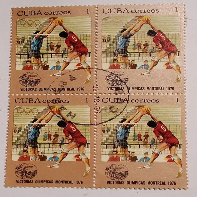 تمبر یادگاری بلوک مدل المپیک 1976 بسته 4 عددی
