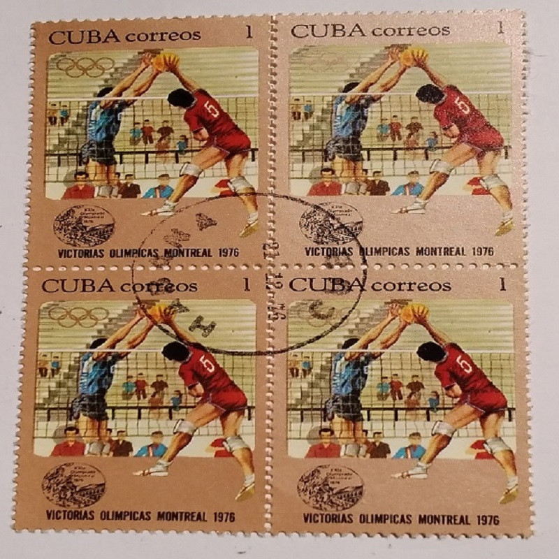تمبر یادگاری بلوک مدل المپیک 1976 بسته 4 عددی