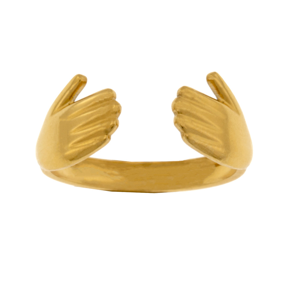 انگشتر زنانه برانت طرح آغوش دوستی انگشتر زنانه برانت طرح آغوش دوستی