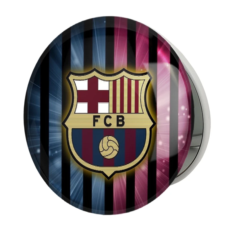 آینه جیبی خندالو طرح باشگاه بارسلونا مدل تاشو کد 26257 
