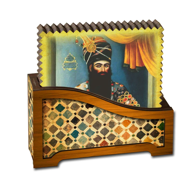 زیر لیوانی لوکسینو سری تمبر مدل ZLST 3254 بسته 6 عددی
