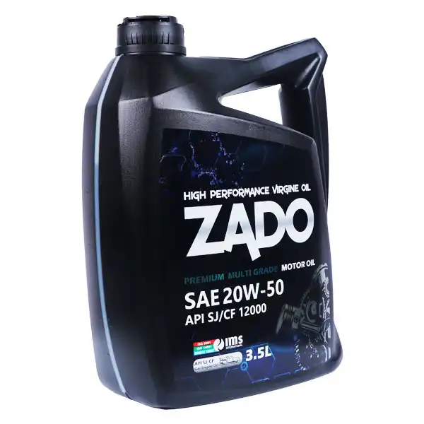 روغن موتور خودرو زادو مدل SAE 20W-50-SJ حجم 3.5 لیتر