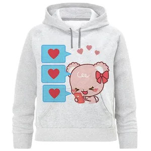 هودی دخترانه مدل خرس و قلب F1026