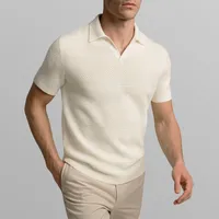 پولوشرت آستین کوتاه مردانه کروم مدل  V-Neck 2512309