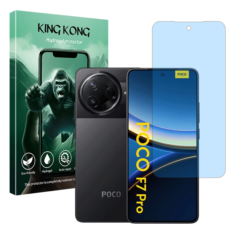 محافظ صفحه نمایش مات ضد اشعه آبی کینگ کونگ مدل Tough مناسب برای گوشی موبایل شیائومی Poco F7 Pro