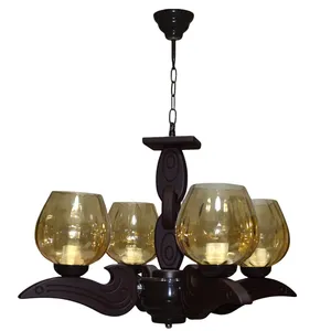  لوستر چهار شعله چشمه نور  کد G703/4-BR