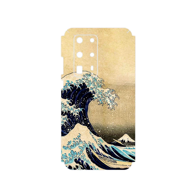 برچسب پوششی ماهوت مدل The Great Wave off Kanagawa of Hokusai مناسب برای گوشی موبایل هوآوی P40 Pro Plus