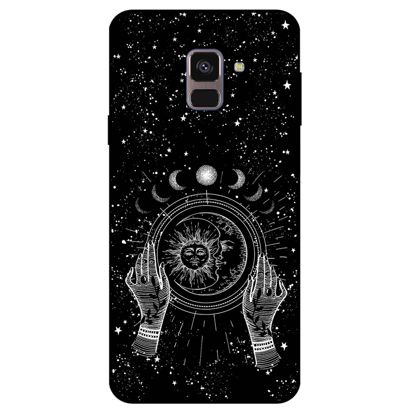 کاور مگافون طرح ماه و خورشید مدل 1892 مناسب برای گوشی موبایل سامسونگ Galaxy A8 Plus         