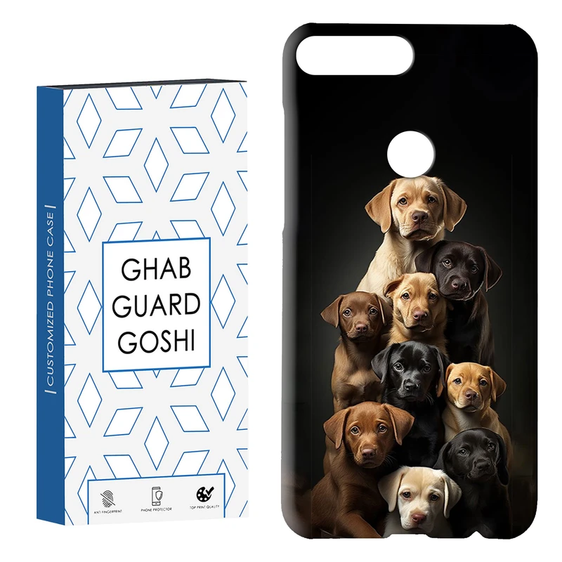 کاور قاب گارد گوشی طرح سگ کد Dimo-378 مناسب برای گوشی موبایل هوآوی Y7 2018 / Y7 Prime 2018 / Honor 7C