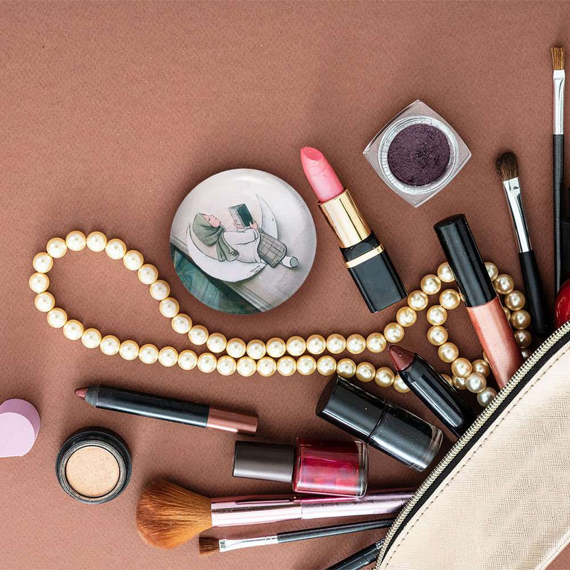 آینه جیبی خندالو مدل حجاب  کد 5543