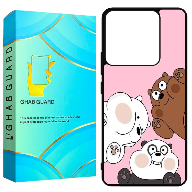 کاور قاب گارد طرح خرس مدل GN144 مناسب برای گوشی موبایل شیائومی Redmi Note 14 4G
