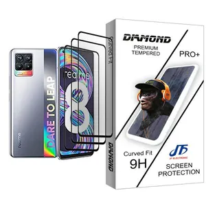 JF Diamond Glass MIX003 Screen Protector For Realme 8 Pack Of 3